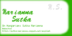 marianna sutka business card